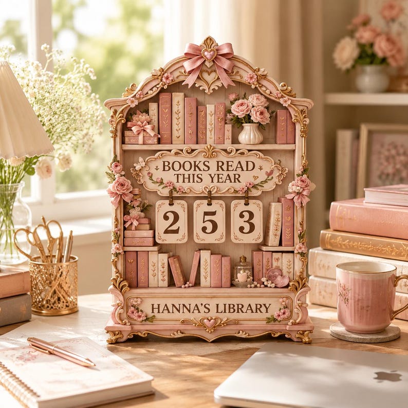 Coquette Books Read This Year Tracker Sign
