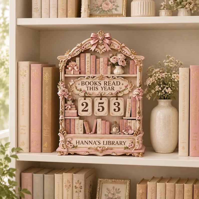 Coquette Books Read This Year Tracker Sign
