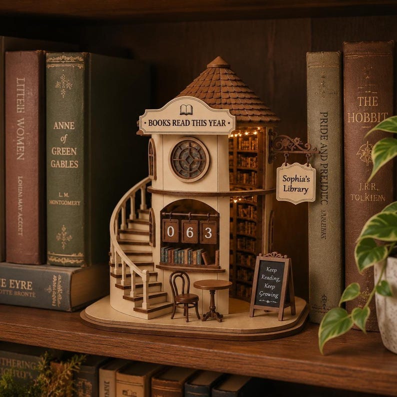 Personalized Book Counter Reading Tracker