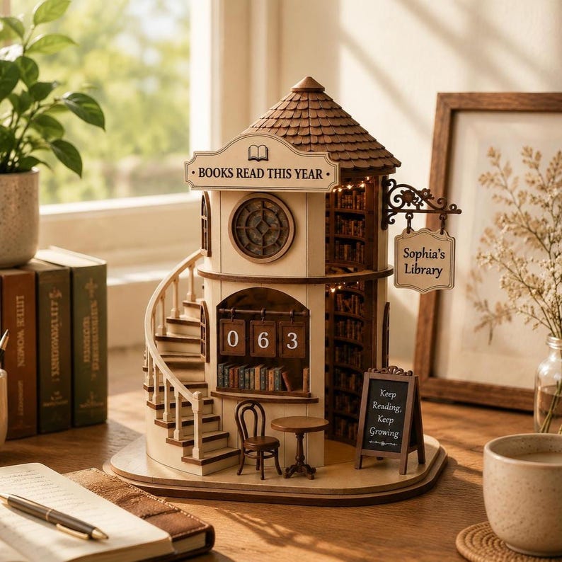 Personalized Book Counter Reading Tracker