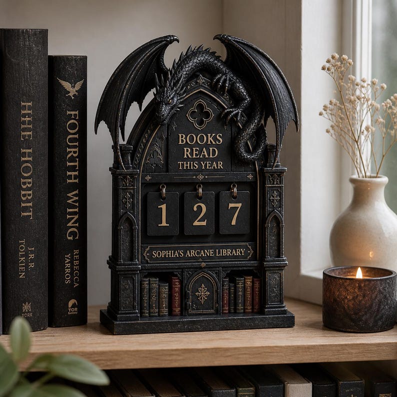 Custom Dragon Book Reading Tracker Sign