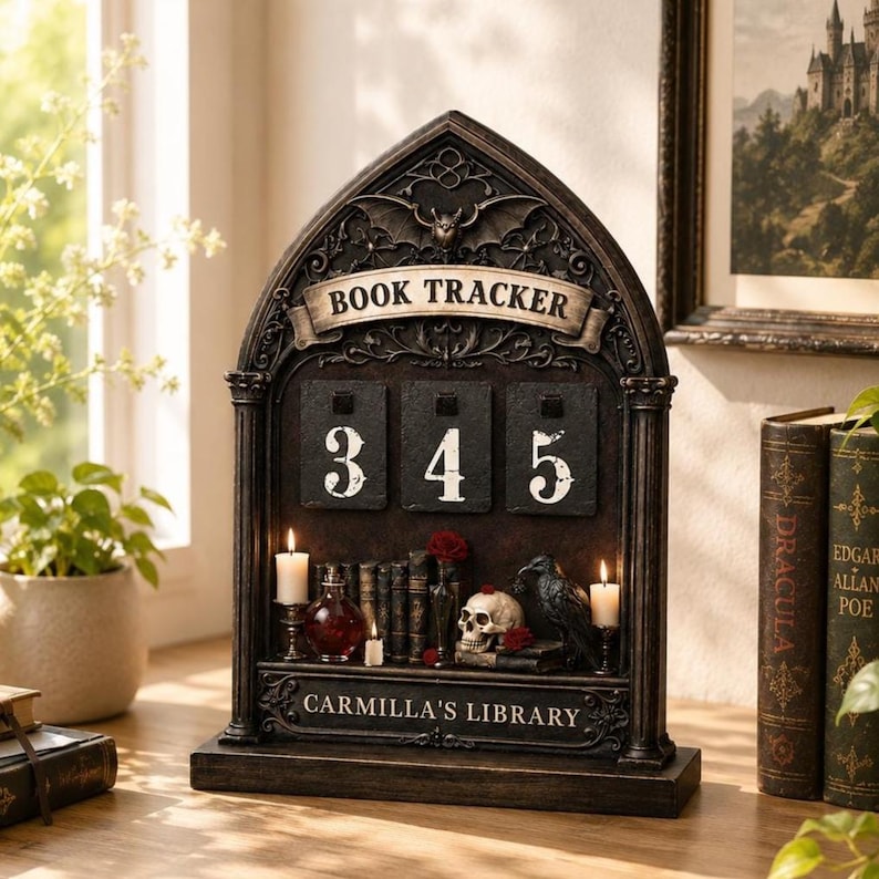 Gothic Books Read This Year Tracker Sign