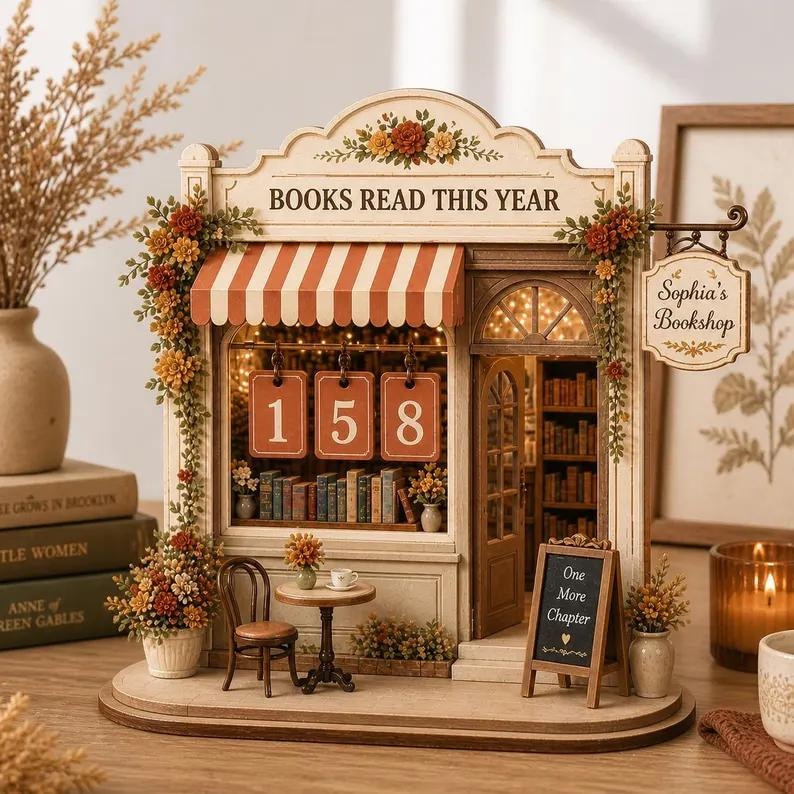 Cozy Bookshop Books Read This Year Counter