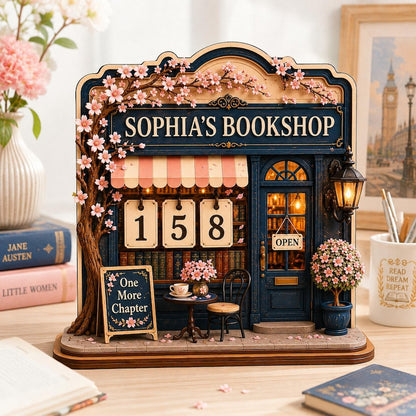 Personalized Book Tracker Sign for Readers