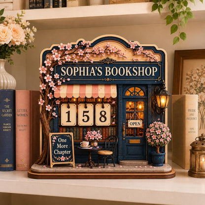 Personalized Book Tracker Sign for Readers