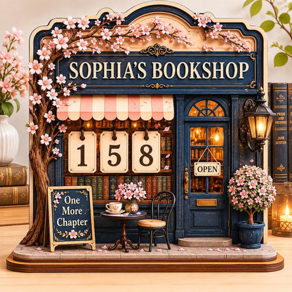 Personalized Book Tracker Sign for Readers