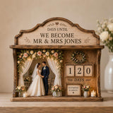 Personalized Wedding Countdown Tracker Sign