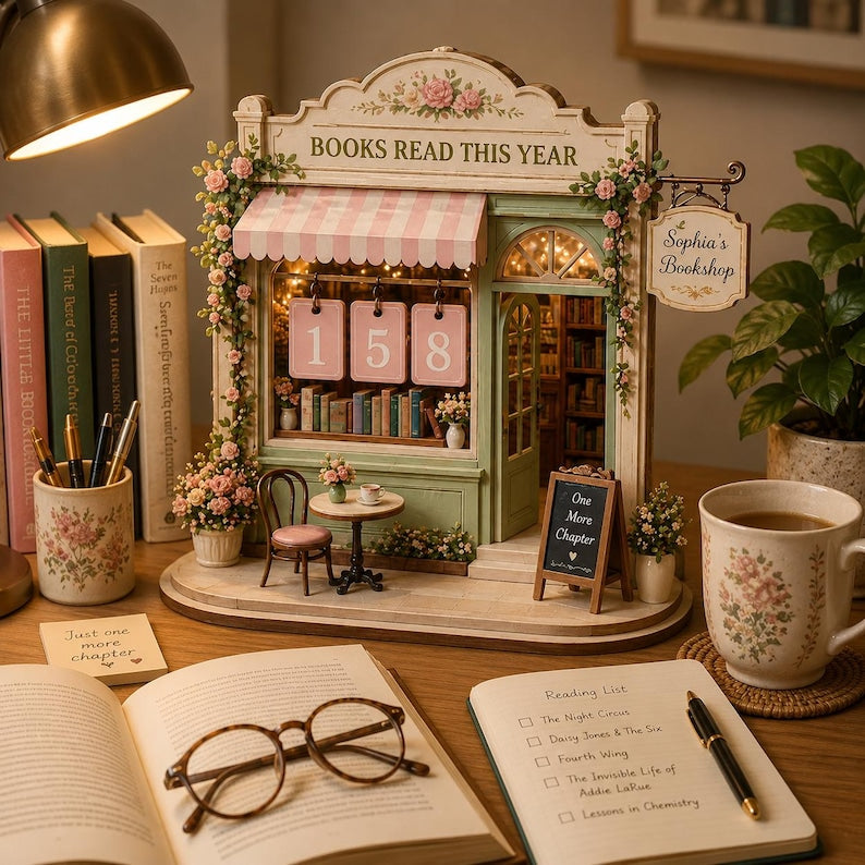 Custom Books Read This Year Counter Decor
