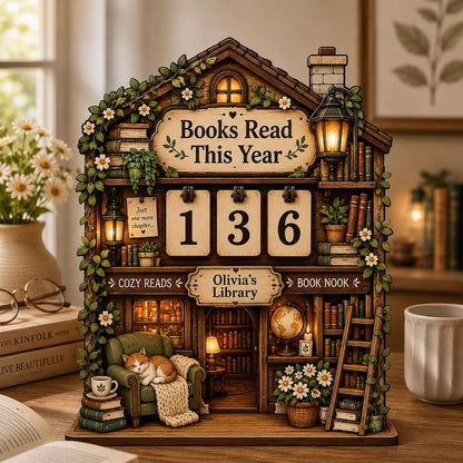 Cat Library Books Read This Year Counter
