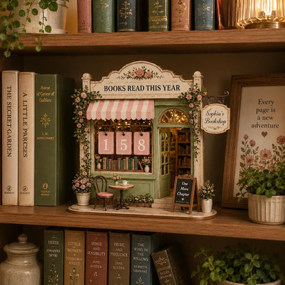 Custom Books Read This Year Counter Decor