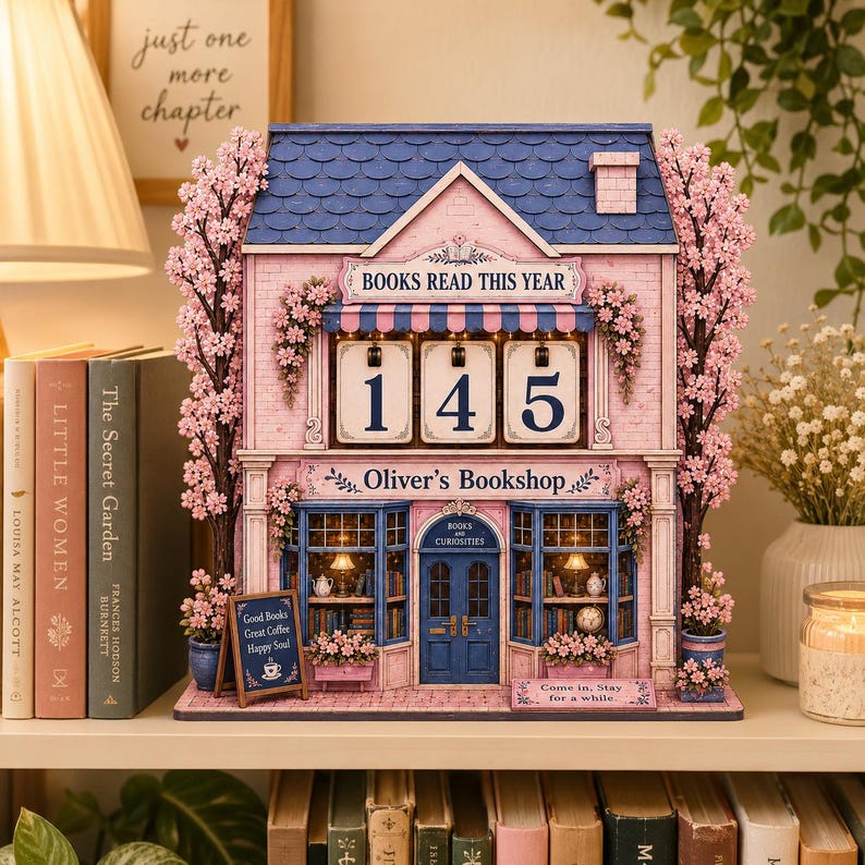 Cherry Blossom Book Tracker Counter
