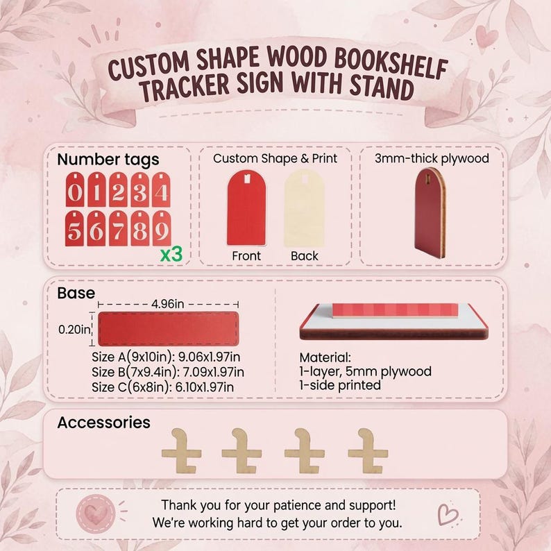 Fantasy Dragon Book Tracker Sign