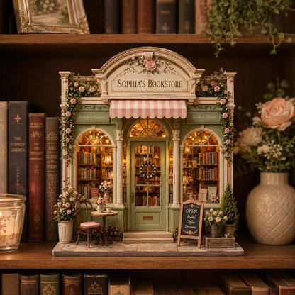 Custom Bookstore Wooden Block for Book Lovers
