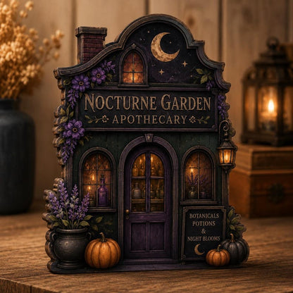 Personalized Apothecary Wooden Block Decor
