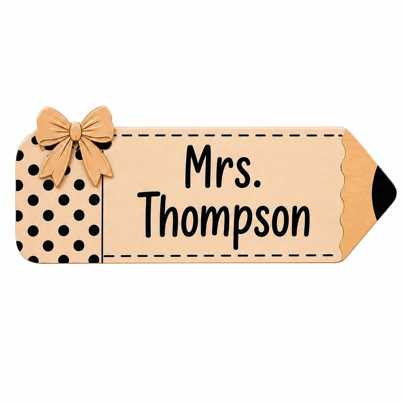 Personalized Teacher Pencil Wooden Block