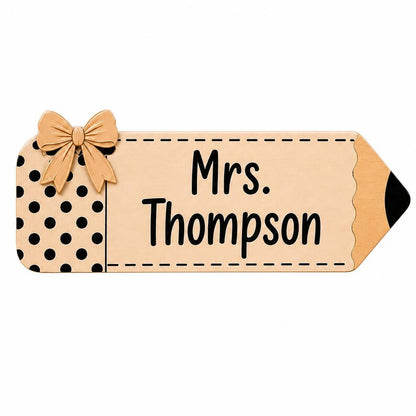 Personalized Teacher Pencil Wooden Block