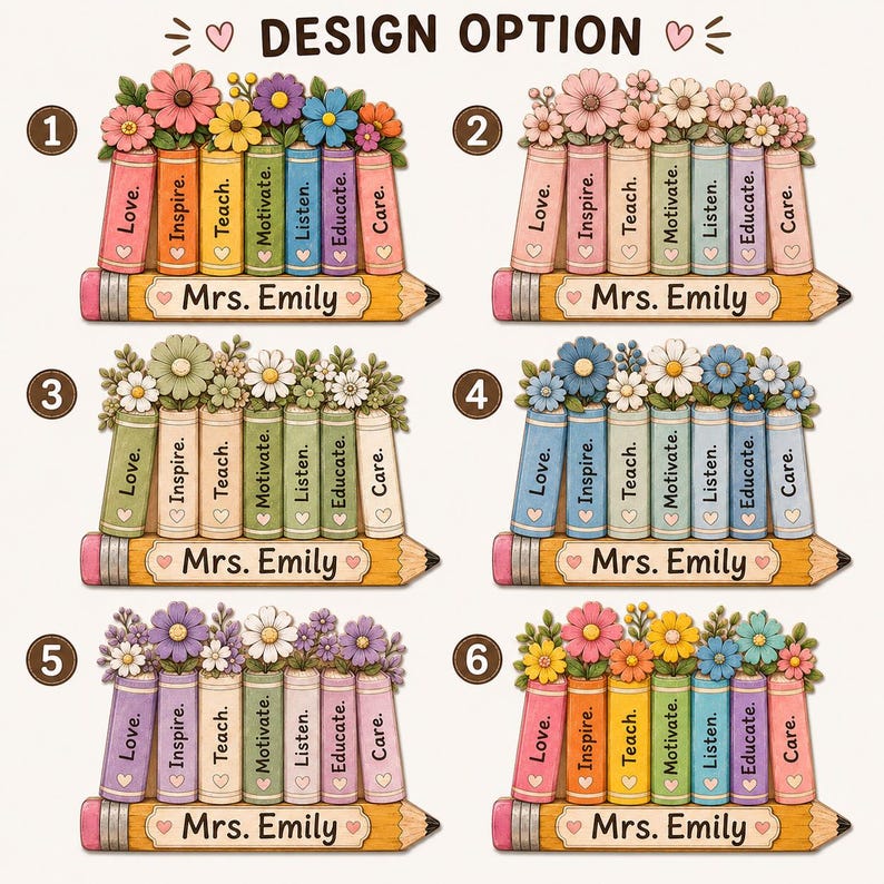 Personalized Teacher Pencil Wooden Block
