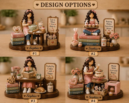Personalized Baker Wooden Block Sign