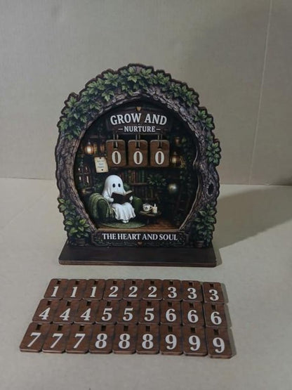 Ghost Treehouse Book Tracker Sign