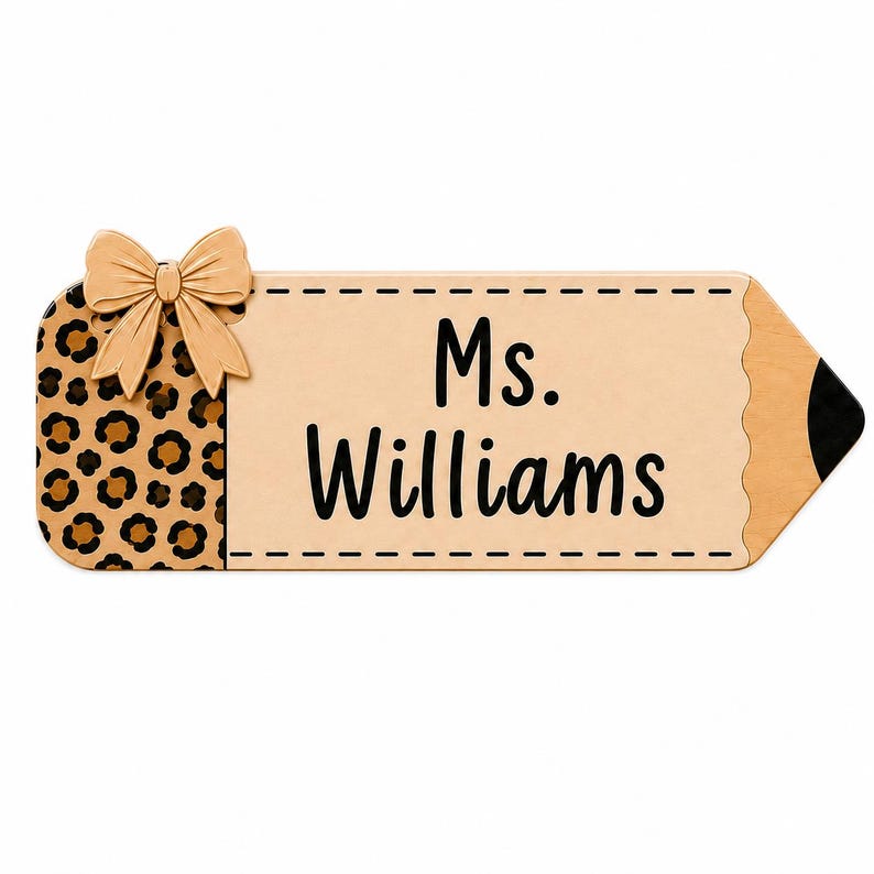 Personalized Teacher Pencil Wooden Block