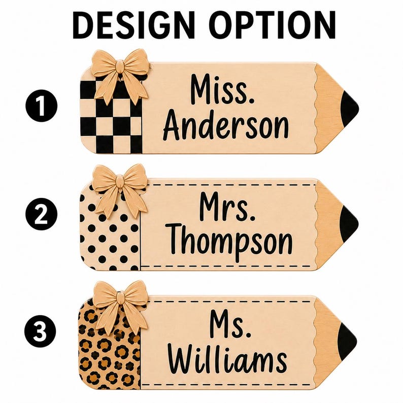 Personalized Teacher Pencil Wooden Block