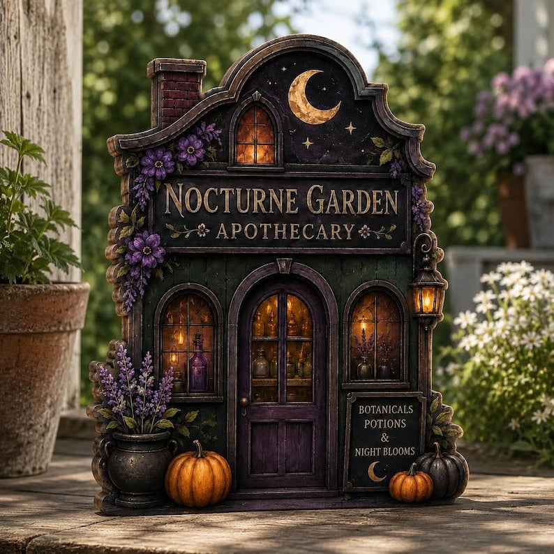 Personalized Apothecary Wooden Block Decor